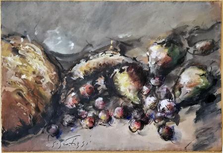 Art work by Sergio Scatizzi Composizione - - heavy-weight paper 